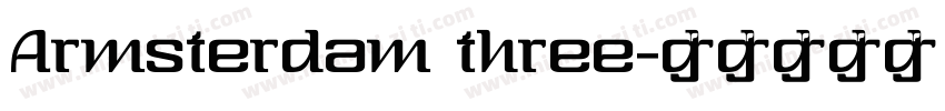 Armsterdam three字体转换